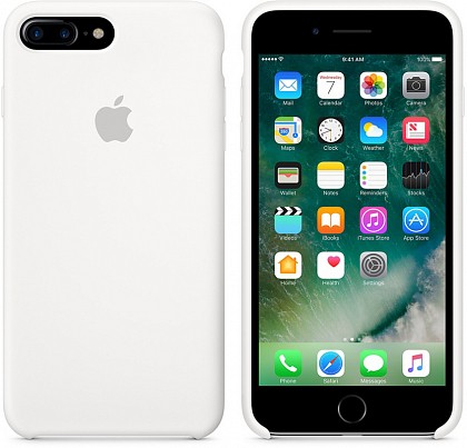 1246162a596d311affcd2151f1581927 Чохол iPhone 8/7 Plus Silicone Case White - ТвойGadget