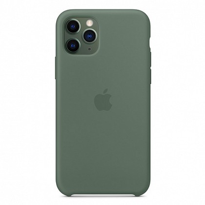 46832964adefb3bc00b00fa3d23178dd Чохол iPhone 11 Pro Max Silicone Case Pine Green - ТвойGadget