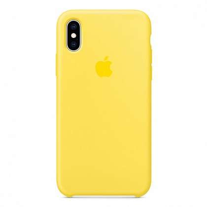 5c4d85522022e713102872de1cc200ad Чехол iPhone XS Max Silicone Case Canary Yellow - ТвойGadget