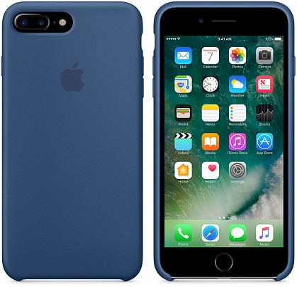 Чохол iPhone 8/7 Plus Silicone Case Ocean Blue - ТвойGadget