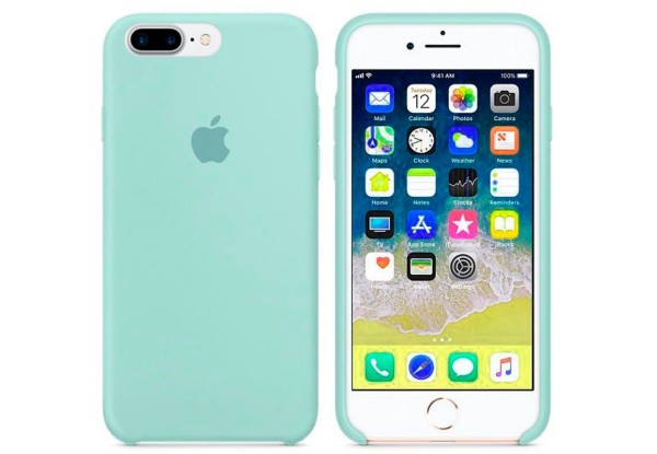 811732961859 Чехол iPhone 8/7 Plus Silicone Case Marine Green - ТвойGadget