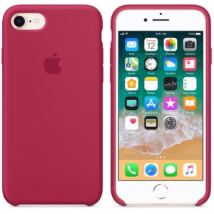 Чехол iPhone 8/7 Plus Silicone Case Rose Red