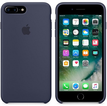 f4673dece174263453385b47846f7b75 Чехол iPhone 8/7 Plus Silicone Case Midnight Blue - ТвойGadget