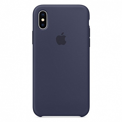 Чехол iPhone XS Max Silicone Case Midnight Blue - ТвойGadget
