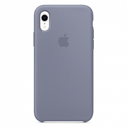 Чехол iPhone XR Silicone Case Lavander Gray - ТвойGadget