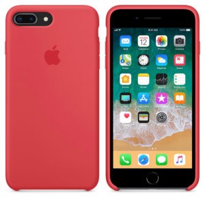 Чехол iPhone 8/7 Plus Silicone Case Red Raspberry