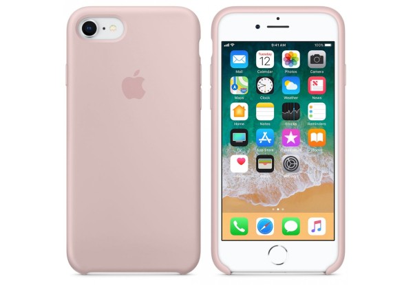 Чехол iPhone 8/7 Silicone Case Pink Sand - ТвойGadget