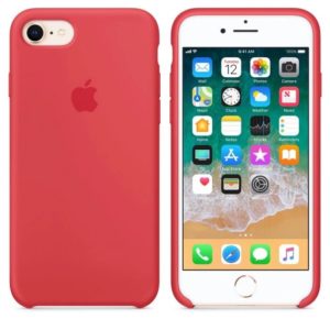 Чехол iPhone 8/7 Silicone Case Red Raspberry