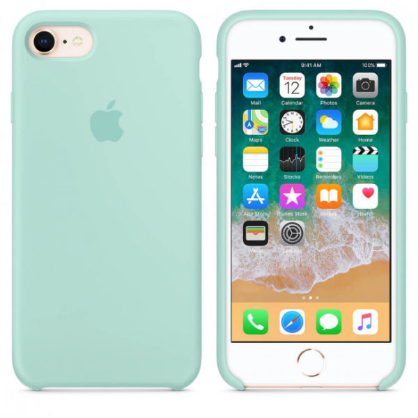 mrr72_av1_gold Чохол iPhone 8/7 Silicone Case Marine Green - ТвойGadget