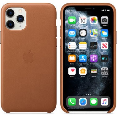 1217766 Чохол оригінальний шкіряний iPhone 11 Pro Leather Case – Saddle Brown (MWYD2) - ТвойGadget