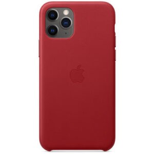 Чехол кожаный оригинальный iPhone 11 Pro Leather Case - PRODUCT Red (MWYF2) - Зображення 5