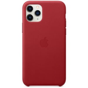 Чехол кожаный оригинальный iPhone 11 Pro Leather Case - PRODUCT Red (MWYF2) - Зображення 4