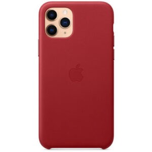 Чехол кожаный оригинальный iPhone 11 Pro Leather Case - PRODUCT Red (MWYF2) - Зображення 3