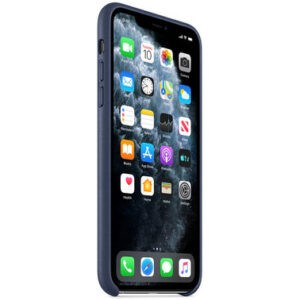 Чохол шкіряний оригінальний iPhone 11 Pro Leather Case - Midnight Blue (MWYG2) - Зображення 4