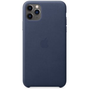 Чохол шкіряний оригінальний iPhone 11 Pro Leather Case - Midnight Blue (MWYG2) - Зображення 3