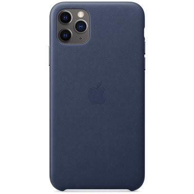 Чохол шкіряний оригінальний iPhone 11 Pro Leather Case – Midnight Blue (MWYG2) - ТвойGadget