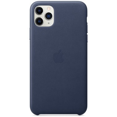 Чохол шкіряний оригінальний iPhone 11 Pro Leather Case – Midnight Blue (MWYG2) - ТвойGadget