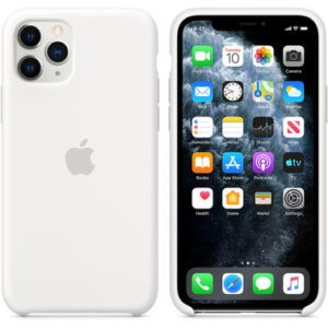 Чохол силіконовий оригінальний iPhone 11 Pro Max Silicone Case - White (MWYX2) - Зображення 1