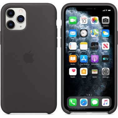 1217915 Чохол силіконовий оригінальний iPhone 11 Pro Max Silicone Case – Black (MX002) - ТвойGadget