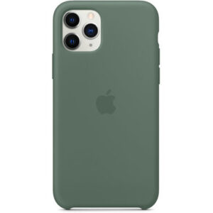 Чохол силіконовий оригінальний iPhone 11 Pro Max Silicone Case - Pine Green (MX012) - Зображення 5