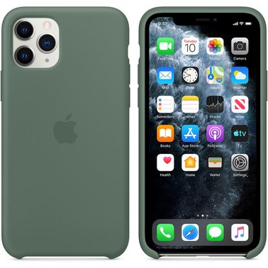 1218660 Чохол силіконовий оригінальний iPhone 11 Pro Max Silicone Case – Pine Green (MX012) - ТвойGadget