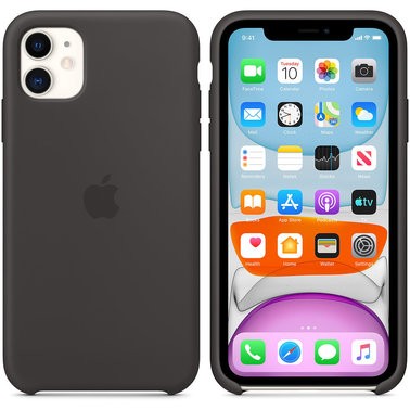 Чохол силіконовий оригінальний iPhone 11 Silicone Case – Black (MWVU2) - ТвойGadget