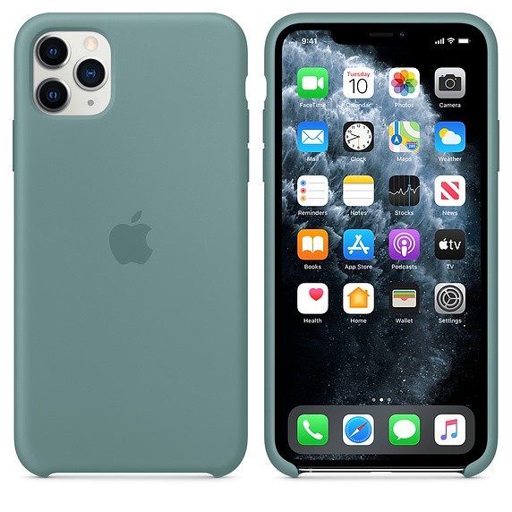 Чохол силіконовий оригінальний iPhone 11 Pro Max Silicone Case – Cactus (MY1G2) - ТвойGadget