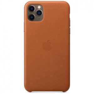 Чохол оригінальний шкіряний iPhone 11 Pro Max Leather Case - Saddle Brown (MX0D2) - Зображення 5