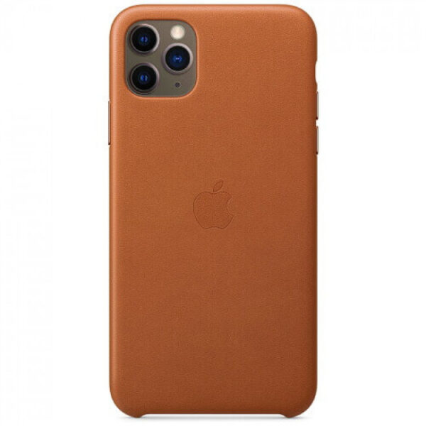 Чохол оригінальний шкіряний iPhone 11 Pro Max Leather Case – Saddle Brown (MX0D2) - ТвойGadget