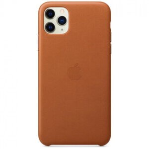 Чохол оригінальний шкіряний iPhone 11 Pro Max Leather Case - Saddle Brown (MX0D2) - Зображення 4