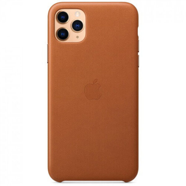 Чохол оригінальний шкіряний iPhone 11 Pro Max Leather Case – Saddle Brown (MX0D2) - ТвойGadget