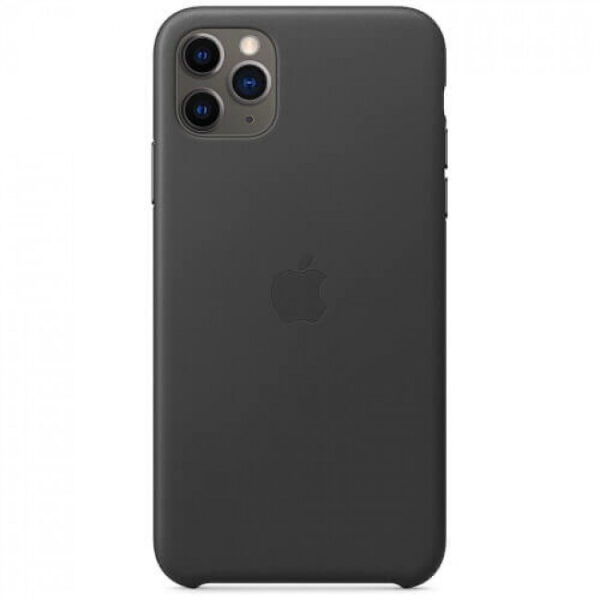 Чохол шкіряний оригінальний iPhone 11 Pro Max Leather Case – Black (MX0E2) - ТвойGadget