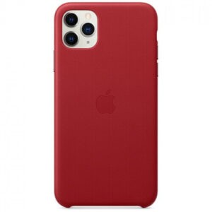 Чохол шкіряний оригінальний iPhone 11 Pro Max Leather Case - PRODUCT RED (MX0F2) - Зображення 4