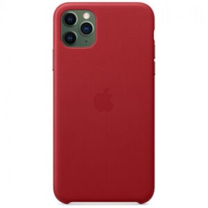 Чохол шкіряний оригінальний iPhone 11 Pro Max Leather Case - PRODUCT RED (MX0F2) - Зображення 3