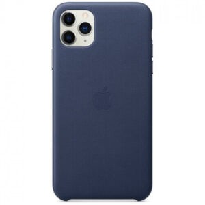Чохол шкіряний оригінальний iPhone 11 Pro Max Leather Case - Midnight Blue (MX0G2) - Зображення 2