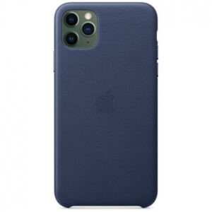 Чохол шкіряний оригінальний iPhone 11 Pro Max Leather Case - Midnight Blue (MX0G2) - Зображення 3