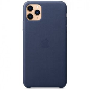 Чохол шкіряний оригінальний iPhone 11 Pro Max Leather Case - Midnight Blue (MX0G2) - Зображення 4