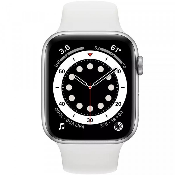 Apple Watch Series 6 GPS 40mm Silver Aluminum Case w. White Sport B. (MG283) - ТвойGadget