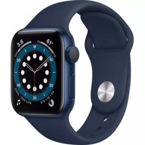 Apple Watch Series 6 GPS 44mm Blue Aluminum Case w. Deep Navy Sport B. (M00J3)
