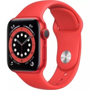 Apple Watch Series 6 GPS 40mm (PRODUCT) RED Aluminum Case w. (PRODUCT) RED Sport B. (M00A3)