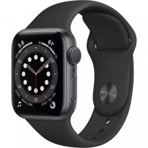 Apple Watch Series 6 GPS 40mm Space Gray Aluminum Case w. Black Sport B. (MG133)