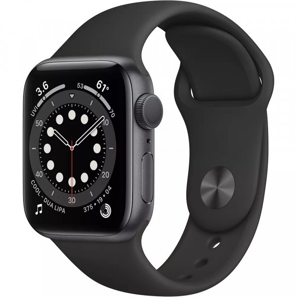 apple-watch-series-6-gps-40mm-sp_1 Apple Watch Series 6 GPS 40mm Space Gray Aluminum Case w. Black Sport B. (MG133) - ТвойGadget