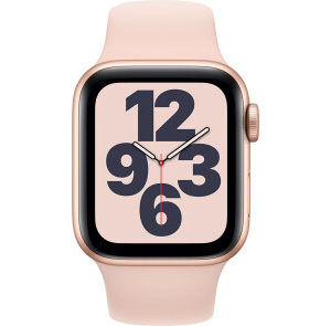 Apple Watch SE GPS 40mm Gold Aluminum Case w. Pink Sand Sport B. (MYDN2) - ТвойGadget