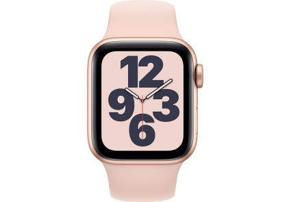 Apple Watch SE GPS 40mm Gold Aluminum Case w. Pink Sand Sport B. (MYDN2) - ТвойGadget