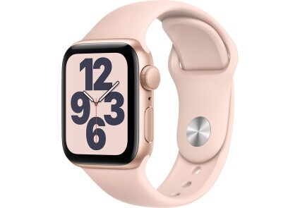 se22222222222222222 Apple Watch SE GPS 40mm Gold Aluminum Case w. Pink Sand Sport B. (MYDN2) - ТвойGadget