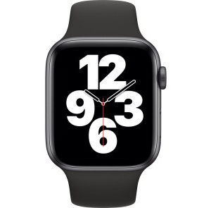 Apple Watch SE GPS 44mm Space Gray Aluminum Case w. Black Sport B. (MYDT2) - ТвойGadget