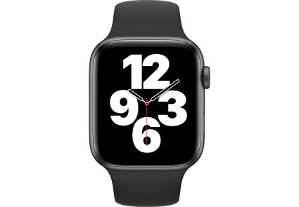 Apple Watch SE GPS 44mm Space Gray Aluminum Case w. Black Sport B. (MYDT2) - ТвойGadget