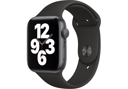 se322 Apple Watch SE GPS 44mm Space Gray Aluminum Case w. Black Sport B. (MYDT2) - ТвойGadget