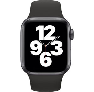 Apple Watch SE GPS 40mm Space Gray Aluminum Case w. Black Sport B. (MYDP2) - ТвойGadget