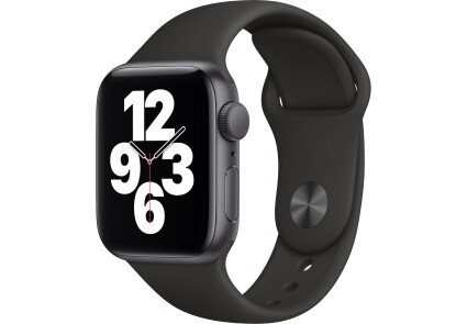 Apple Watch SE GPS 40mm Space Gray Aluminum Case w. Black Sport B. (MYDP2) - ТвойGadget